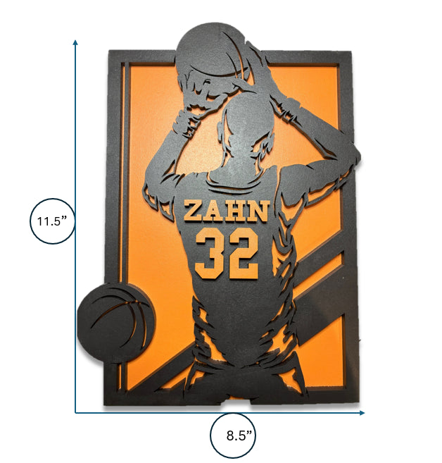 Basketball Sports Recognition Plaque