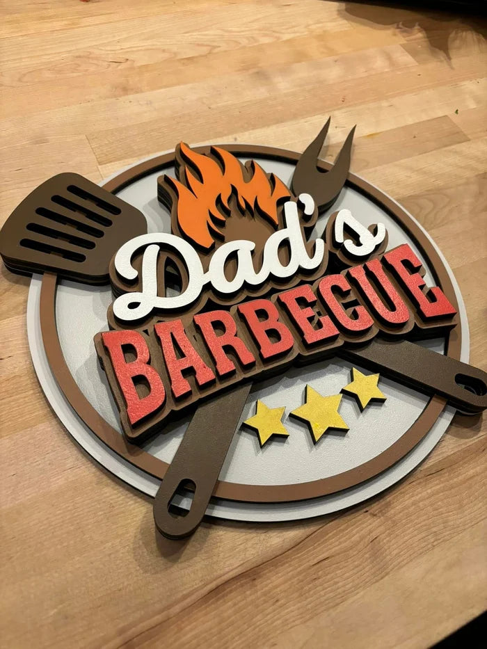 Dad's BBQ Sign Deluxe