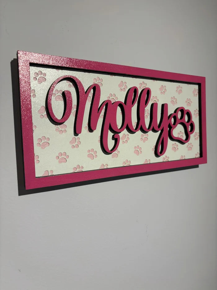 Pet Name Plaque