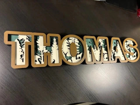 Outdoor Lovers Personalized Name Plaque