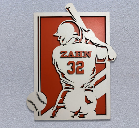 Baseball Sports Recognition Plaque