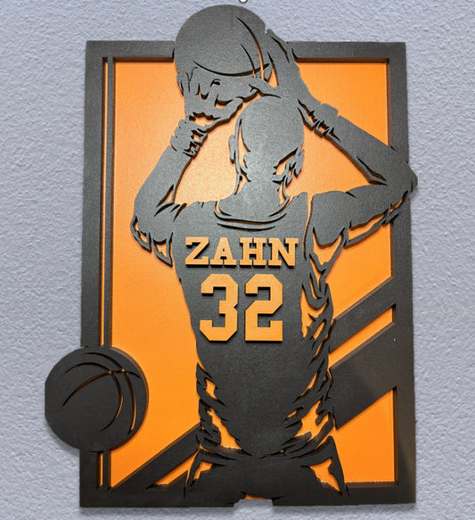 Basketball Sports Recognition Plaque
