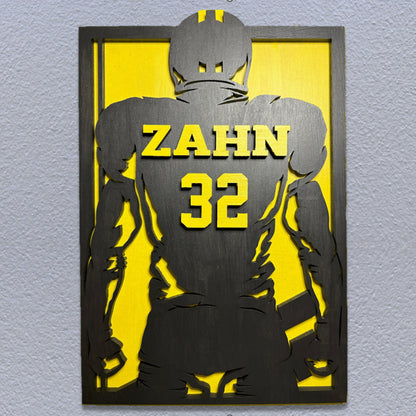 Football Sports Recognition Plaque