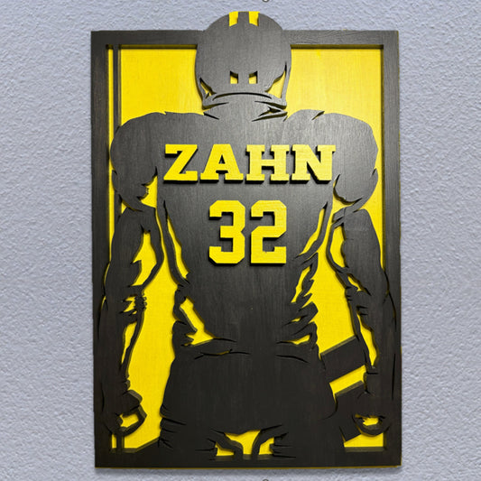 Football Sports Recognition Plaque