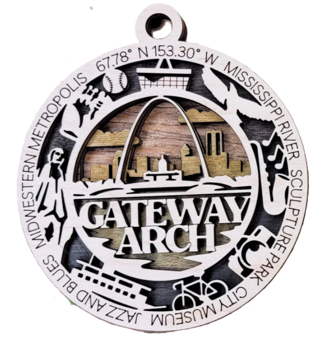 Gateway Arch National Park - Christmas Ornament