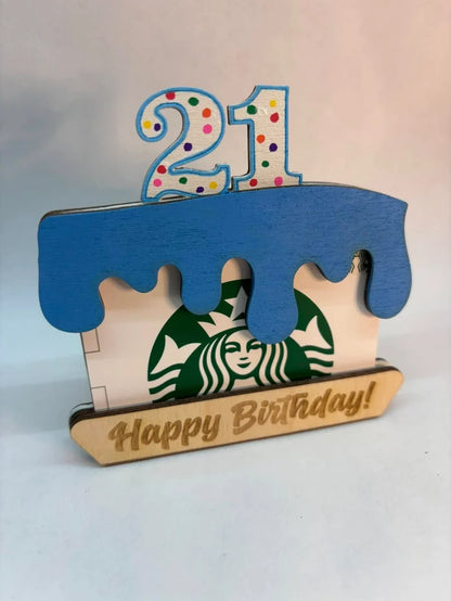 Birthday Cake Gift Card Holder