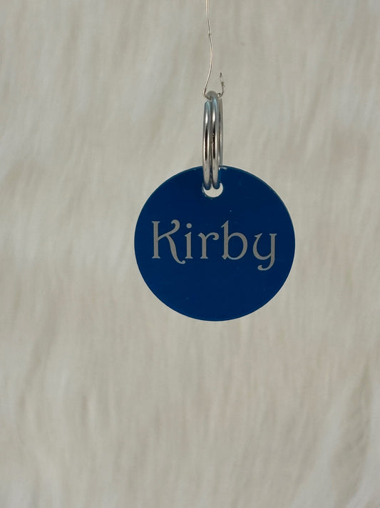 Anodized Aluminum Dog Tag - Round Shape