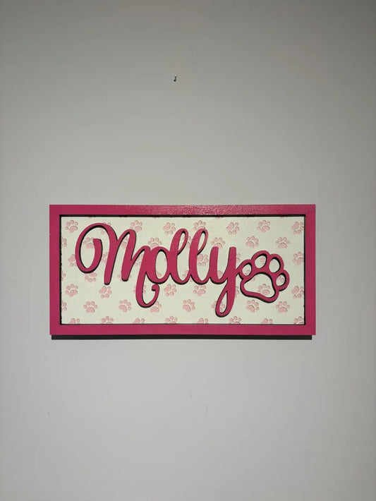 Pet Name Plaque