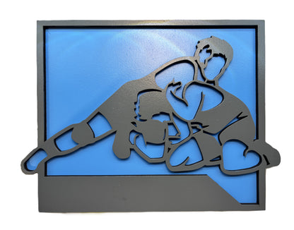 Wrestling Sports Recognition Plaque