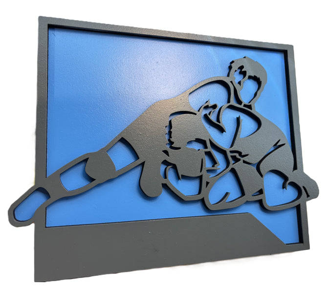 Wrestling Sports Recognition Plaque